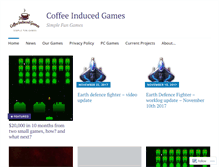 Tablet Screenshot of coffeeinducedgames.co.uk